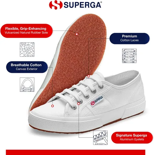 Vista 5 de Superga Tenis clásicos unisex para adultos 2750-cotu