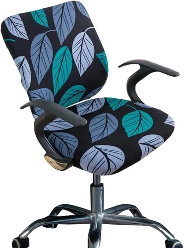 Vista 27 de Melaluxe Funda para silla de oficina de computadora, funda universal protectora y elástica para silla giratoria elástica