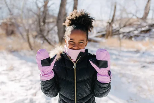 Vista 5 de Zelda Matilda - Mitones impermeables de invierno para niños pequeños y bebés, aislación de 3M Thinsulate 100G