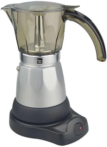 Vista 2 de BC-90264 - Cafetera eléctrica de 6 tazas, transparente y plateado