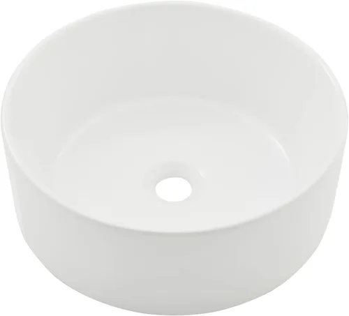Vista 10 de Fregadero de Recipiente Negro Rectangular, 45,7x33 cm Encimera de Cerámica de Porcelana para Baño con Combo de Grifo y Drenaje