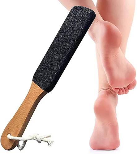 Vista 2 de Exfoliante de masaje de pies 2025: exfoliante y elimina callos para los pies. Depurador de pies con papel de lija para eliminar talones agrietados