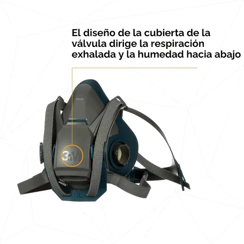 Vista 11 de 3M Respirador reutilizable de media cara con cierre rápido Rugged Comfort