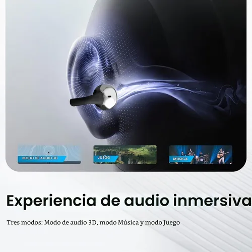 Vista 2 de Auriculares abiertos con clip para el oído,Tres modos de audio
