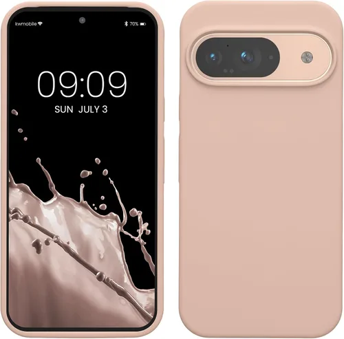 Vista 251 de kwmobile Funda Compatible con Google Pixel 6 Pro - Funda de Teléfono de Silicona TPU con Acabado Suave - Azul Caribe