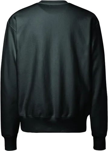 Vista 2 de Champion - Sudadera con cuello redondo para hombre, tejido invertido, sudadera de forro polar pesado para hombre Negro