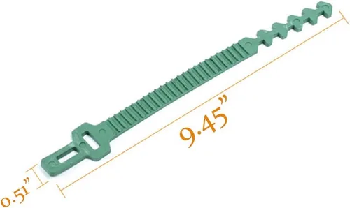 Vista 5 de 8 bandas de soporte para estacas de árbol, correas de árbol para estacas, entrelazado ajustable resistente, reutilizables, para plantas de jardín