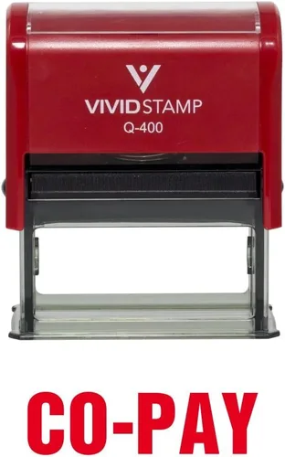 Vista 16 de Co-Pay - Sello de goma autoentintado (tinta negra) - Grande