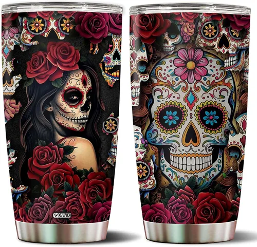 Vista 7 de Vaso Tumbler de Dragón Azul Regalos para Mujeres Niñas Hija Taza de Café 20oz Acero Inoxidable Aislado con Tapa Botella de Agua Taza de Viaje Regalo