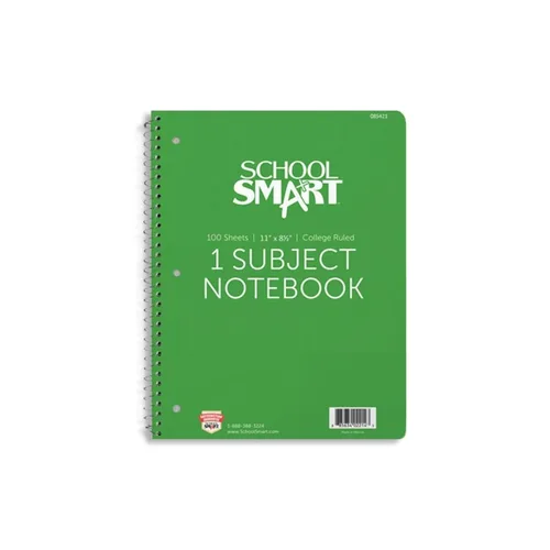 Vista 7 de School Smart Cuaderno de espiral no perforado de 1 materia, 100 hojas, 11 x 8-1/2 pulgadas