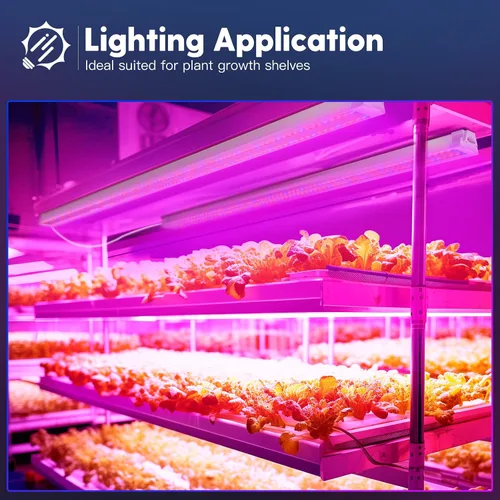 Vista 7 de FREELICHT Paquete de 2 luces LED de crecimiento de 4 pies, 40 W (equivalente a 250 W), rojo azul (660 nm+460 nm) luz de crecimiento de espectro