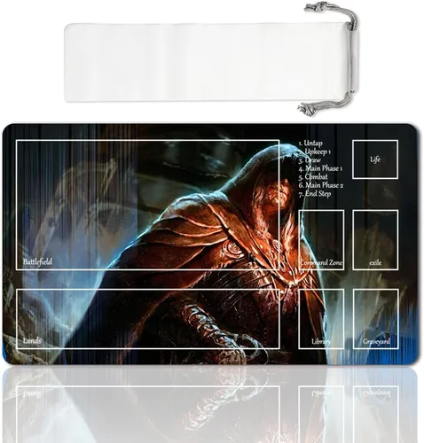 Vista 18 de Juego de mesa MTG Playmat Games Tamaño 60X35 cm CCG Compatible para TCG RPG CCG Play Mats (Ajani Steadfast-Zone)