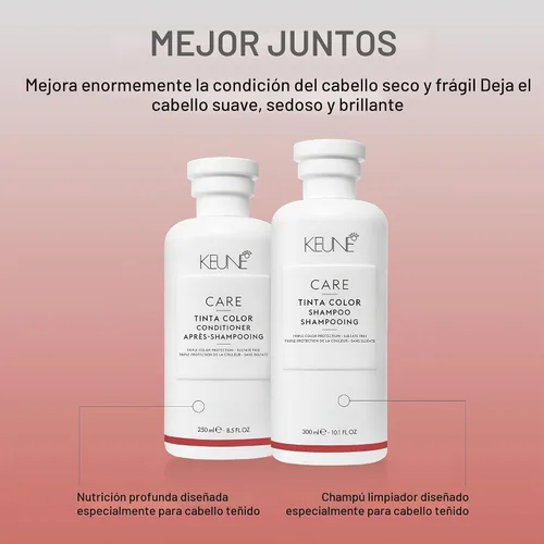 Vista 4 de KEUNE CARE Tinta Color Champú con triple protección de color, 10.1 onzas líquidas (paquete de 1)