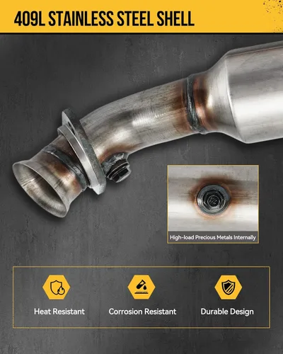 Vista 8 de KAC Convertidor catalítico de acero inoxidable de repuesto para 2005-2008 E-150 Econoline E-250 E-350 SUPER DUTY 5.4 Reemplazar 50493