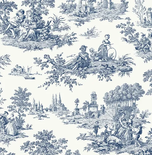 Vista 12 de NextWall Chateau Toile Papel Tapiz Despegar y Pegar (Blue Bell)