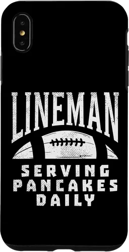Vista 11 de Funda de regalo para iPhone 16 Ofensive Lineman Serving Pancakes Daily Football