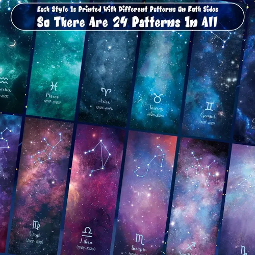 Vista 5 de 12 marcadores de libros para espacio de lectura, marcapáginas de noche estrellada a granel Personalized Paper Bookmark Cool Bulk Bookmarks for