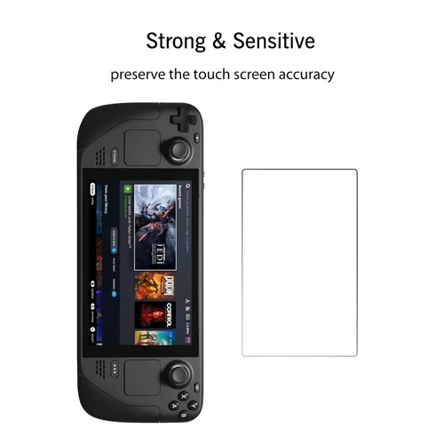 Vista 5 de Ailun Screen Protector for Steam Deck 7 Inch 2022 Tempered Glass Case Friendly 9H Hardness2Pack