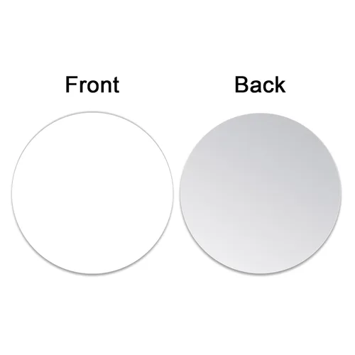 Vista 2 de Muka 100 piezas de láminas redondas de aluminio en blanco para sublimación de 2.5 pulgadas, tablero de aluminio de transferencia de calor