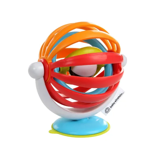 Vista 11 de Baby Einstein Exploradores Oceánicos Estrella Brillante y Pop, Estrella de Mar Sensorial Iluminada, Juguete de Succión para Silla Alta, para Bebés