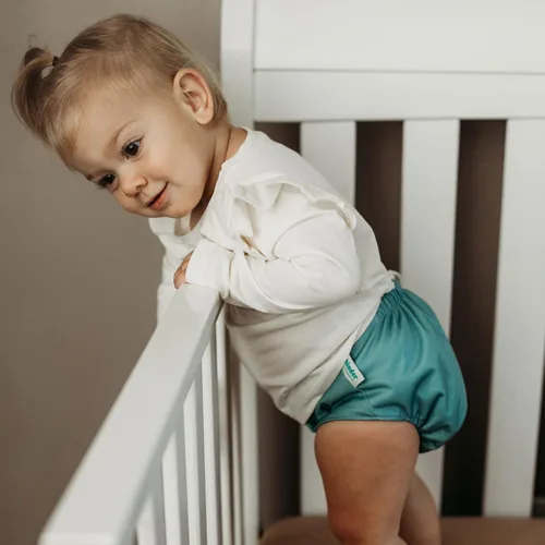 Vista 2 de Big Adventure Kinder - Juego de 5 pañales de tela reutilizables para bebé, estilo de bolsillo, jersey atlético que absorbe la humedad, insertos