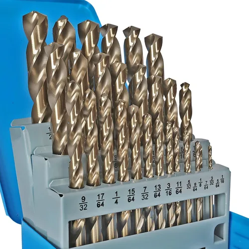 Vista 11 de COMOWARE Juego de brocas de metal, 13 piezas HSS-E M35, juego de brocas de cobalto, 0.059-0.256 in, brocas en espiral profesional para metal, acero