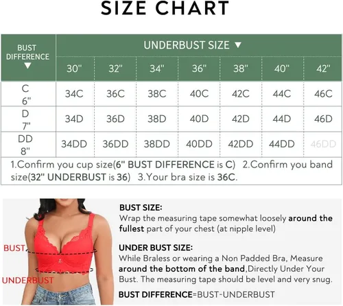 Vista 5 de Svmer Sujetador de encaje push up para mujer con aros de talla grande cómodo
