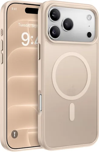 Vista 154 de Miracase - Funda magnética para iPhone 13 de 6.1 pulgadas (compatible con MagSafe) (con 2 protectores de pantalla), protección de grado militar Negro