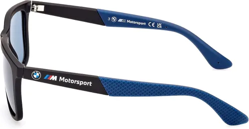 Vista 3 de BMW Gafas de sol inyectadas para hombre, negro mate, 54 de EE. UU, Mate negro