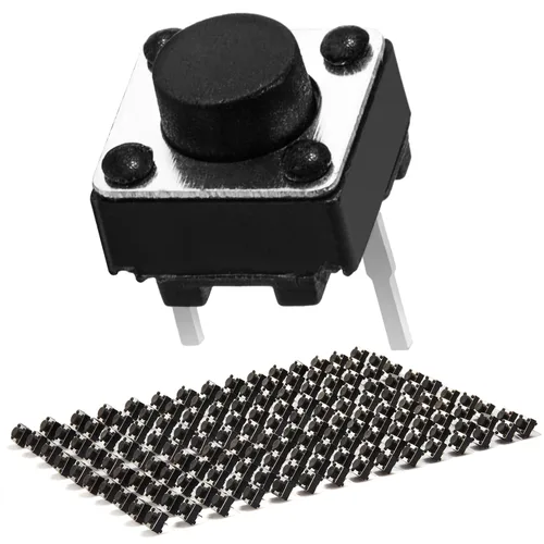 Vista 13 de Chanzon Interruptor de botón táctil táctil 0.236x0.236 x0.169 in Micro Momentary Tact Switch 2 pin 20 unids SPST Interruptores pulsadores