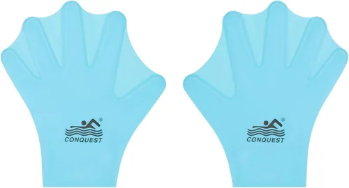 Vista 7 de M METERXITY Guantes de natación de silicona, guantes de natación con malla tipo rana de dedo, guantes de entrenamiento de natación, resistencia al