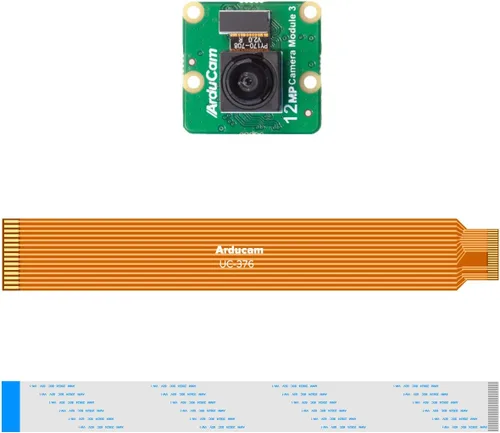 Vista 6 de Arducam para Raspberry Pi Camera Module 3, 12MP IMX708 102 ° (H) Cámara HDR de enfoque fijo gran angular para Raspberry Pi 5, 4/4B, 3/2/Zero W