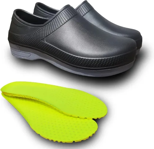 Vista 4 de Zapatos de chef para hombres y mujeres zuecos de cocina para hombres zapatos de cocina zapatos de trabajo de enfermera zapatos de trabajo