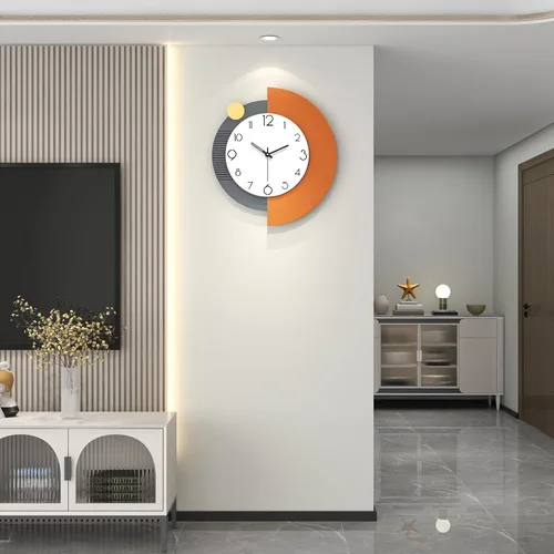 Vista 10 de FLEBLE Relojes de pared modernos para decoración de sala de estar, reloj de pared decorativo grande, funciona con pilas, para dormitorio, oficina
