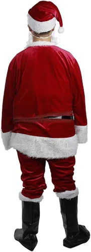 Vista 5 de Disfraz de Papá Noel de Navidad disfraz de Papá Noel de peluche trajes de Papá Noel