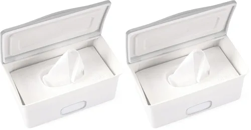 Vista 14 de Dispensador de toallitas para bebé Ubbi, estuche de toallitas para bebé, porta toallitas para bebé con placa ponderada, mantiene las toallitas