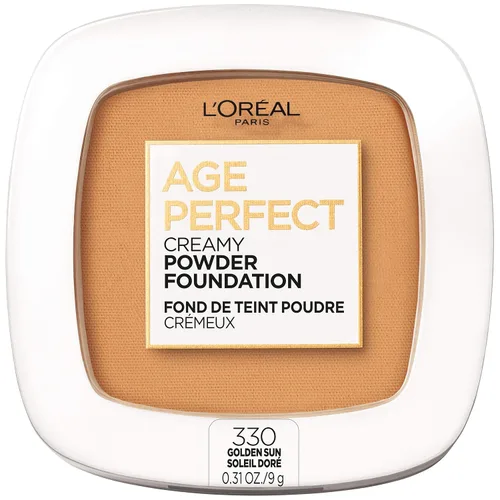 Vista 17 de L'Oreal Paris Age Perfect - Base de maquillaje en polvo cremosa compacta, 320 beige cálido, 0.31 onzas