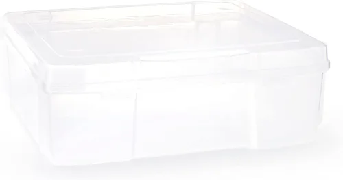 Vista 4 de Simply Tidy Almacenamiento de plástico de 12 x 12 pulgadas para organizar papeles, álbumes de recortes, hilo, artes y manualidades. Sin ácidos