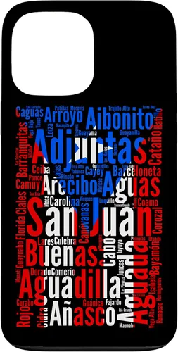 Vista 24 de Funda para iPhone 17, diseño de ciudades puertorriqueñas, bandera de Puerto Rico, Boricua