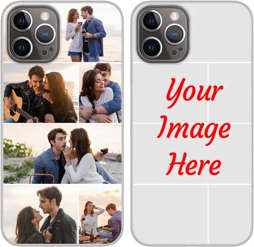 Vista 11 de Funda de teléfono con foto personalizada para iPhone 12 Pro, imagen/texto personalizado, funda negra delgada y suave, regalo único de nicho