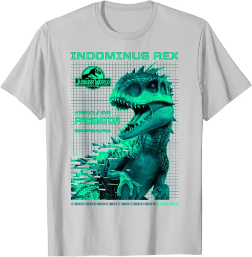 Vista 73 de Jurassic World Indominus Rex Hybrid Predator T-Shirt Small Negro