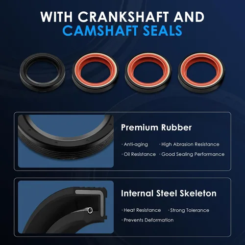 Vista 6 de Kit de correa de distribución ECCPP con bomba de agua Compatible 2000-2006 para Audi TT para Quattro 2001-2005 para Volkswagen Beetle 2001-2006