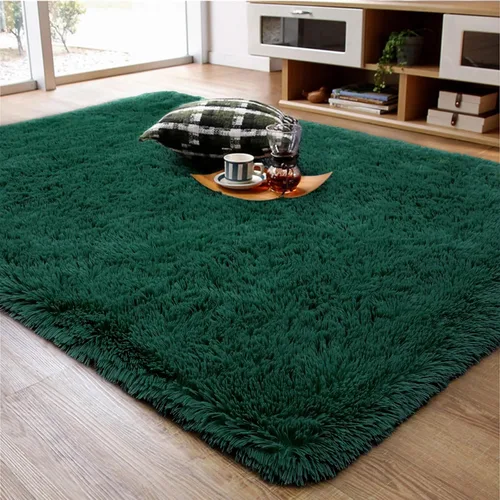 Vista 22 de Ompaa Alfombra Esponjosa, Alfombras de Área Súper Suaves y Peludas para Dormitorio y Sala de Estar - 6' x 9' Alfombra Grande de Felpa Peluda Shag