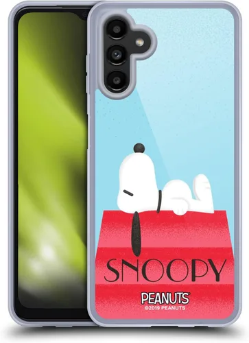 Vista 159 de Head Case Designs Snoopy Deco Dreams - Funda de gel con licencia oficial de Peanuts Blue Pattern [protección de grado militar] compatible con Google