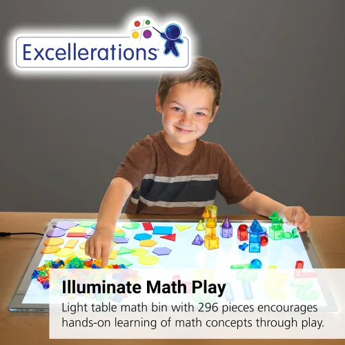 Vista 3 de Excellerations Papelera de matemáticas de mesa ligera - 296 piezas