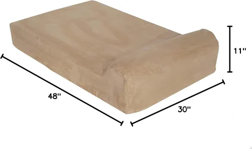 Vista 24 de Pet Support Systems - Cama ortopédica de espuma viscoelástica de gel extra grande de 52 x 36 x 7 pulgadas con cojín para perros, color azul mezclilla
