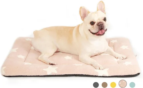 Vista 26 de Mora Pets - Cama para gatos de interior lavable, almohadilla antideslizante para jaula de perros, linda cama para perros con estrellas para perros