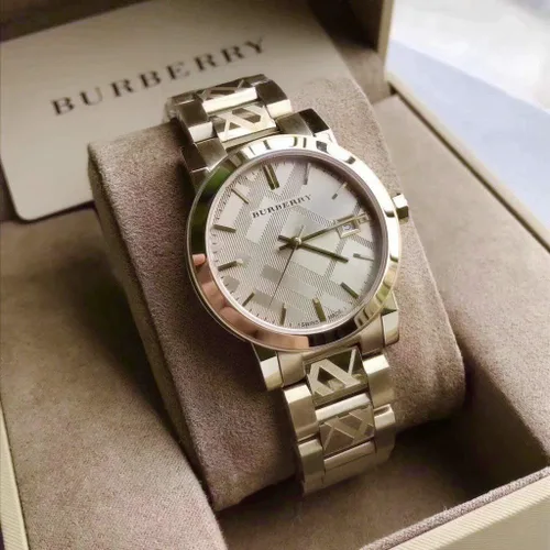 Vista 4 de Reloj de pulsera Swiss Rare BU9145 para mujer con esfera dorada grabada de 1339in Oro La ciudad