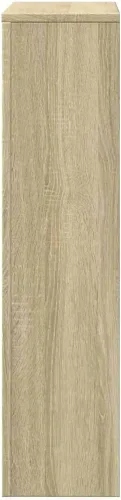 Vista 6 de vidaXL Cubierta Radiador Sonoma Oak 30.7x7.9x32.3 Madera Ingeniería
