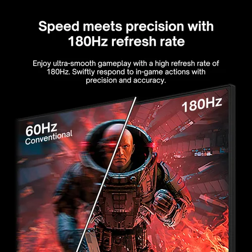 Vista 3 de Pixio PX248 Prime V2 Negro 24 pulgadas 180Hz Frecuencia de Actualización FHD 1080p Resolución Panel Fast-IPS 1ms GTG Tiempo de Respuesta